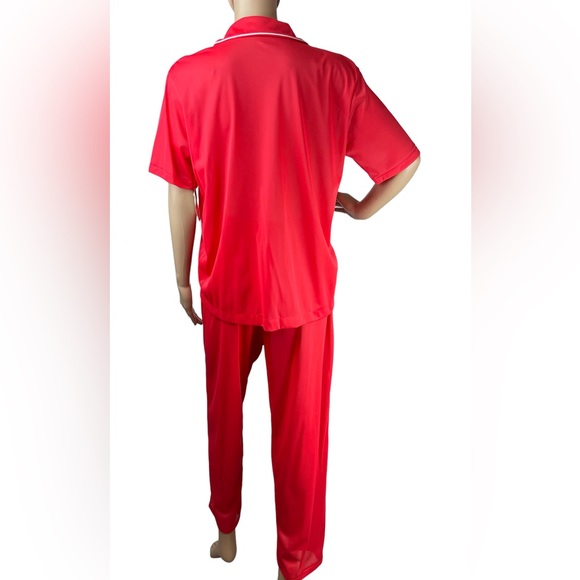 NWT Vintage Nancy King Nylon Red Pajama Set Small Medium - Picture 7 of 10
